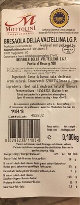 Bresaola della valtellina I.G.P.