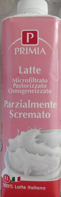 Latte microfiltrato pastorizzato omogeneizzato parzialmente scremato