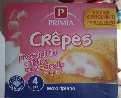 Crèpes prosciutto cotto e mozzarella