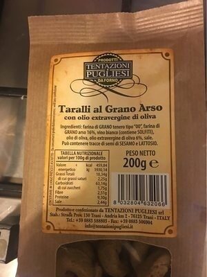 Taralli al grano arso
