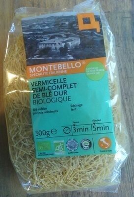 Vermicelle semi-complet de blé dur