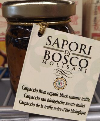 Carpaccio from black truffle