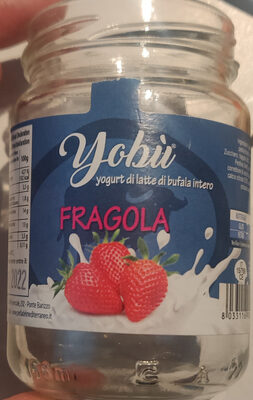 yogurt di latte di bufala intero fragola