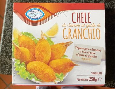 Chele di surimi al gusto di granchio