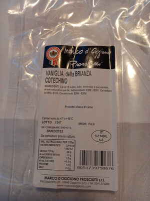 Cotechino vaniglia
