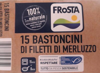 15 bastoncini di filetti di merluzzo