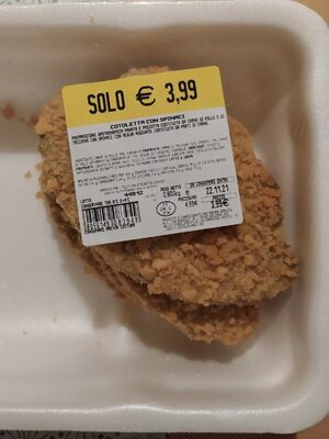 Cotoletta con spinaci