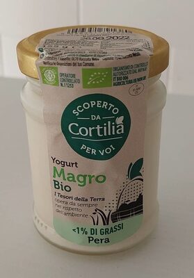 Yogurt magro bio alla pera
