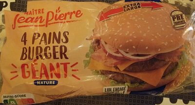 4 pains burger géant nature