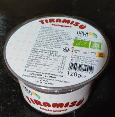Tiramisu biologique