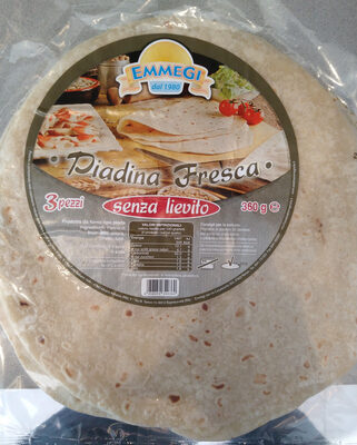Piadina fresca senza lievito