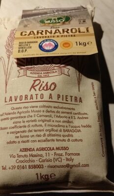Riso Carnaroli lavorato a pietra