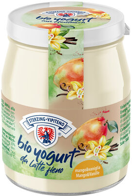 Yogurt biologico intero da latte fieno STG - 150g - mango e vaniglia