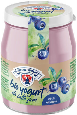 Yogurt biologico intero da latte fieno STG - 150g - mirtillo nero