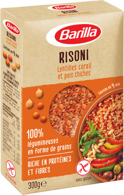 Barilla risoni lentilles corail et pois chiche