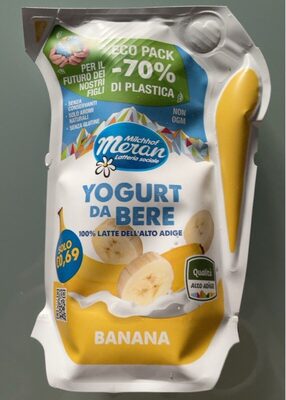 Yogurt da bere alla banana
