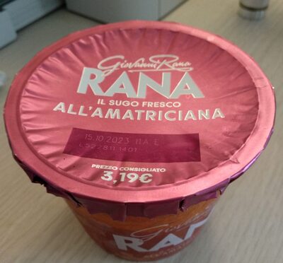 Giovanni Rana Il sugo fresco all'amatriciana
