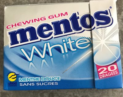 Chewing gum mentos white