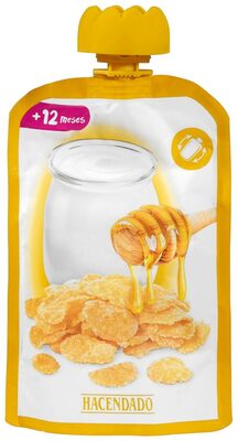 Postre lácteo infantil de cereales y miel