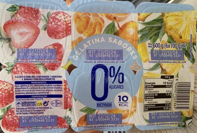 Gelatina Sabores 0%