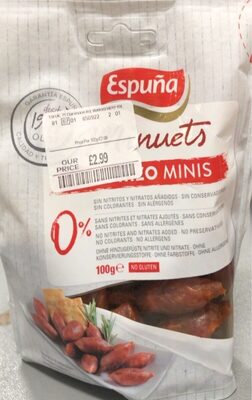 Minuets chorizo