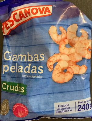 Gambas peladas crudas