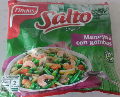 Menestra con gambas