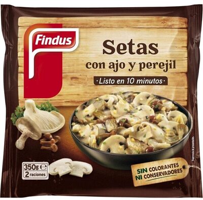 setas con ajo y perejil