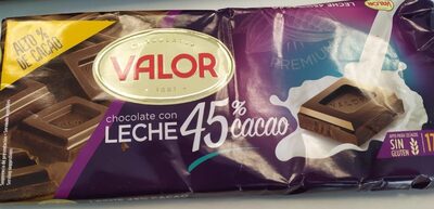 Chocolate Valor 45% cacao