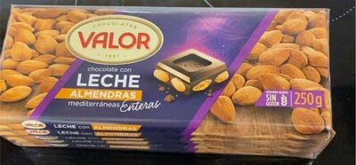 Chocolate con leche almendras