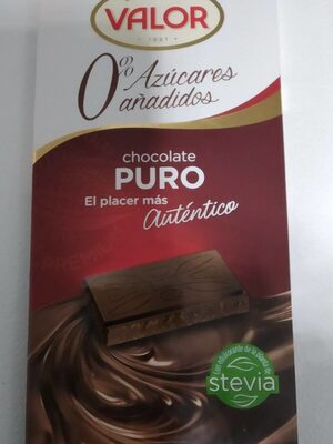 Chocolate Puro 0% azúcar añadido