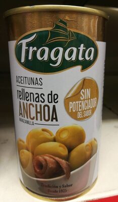 Aceitumas rellenas de anchoa hoa , sin potenciador de sabor