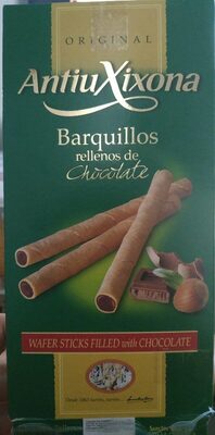 Barquillos de chocolate