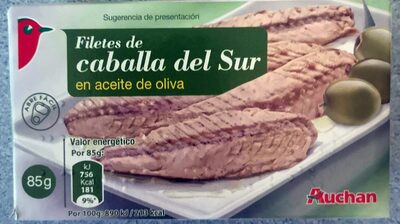 Filetes de caballa del Sur en aceite de oliva