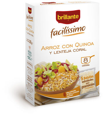 Arroz con quinoa y lenteja coral