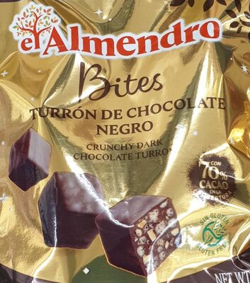 Bites turrón de chocolate negro