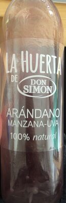 La huerta zumo de arándano, manzana y uva natural