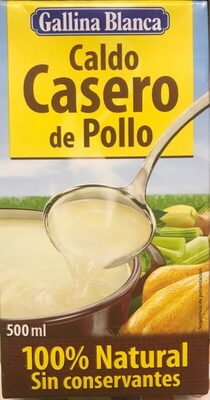 Caldo de pollo casero 100% natural envase 500 ml