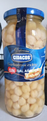 Garbanzos extra sin sal agregada