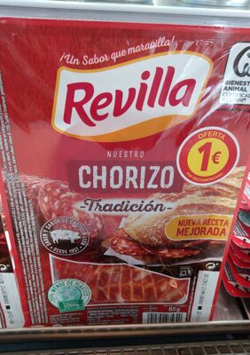 Chorizo tradición extra lonchas sin gluten