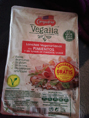 Vegalia, lonchas vegetarianas con pimientos y un toque de pimienta verde