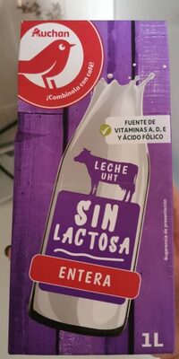 Leche sin lactosa entera