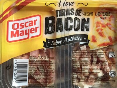 Bacon ahumado natural tiras sin gluten