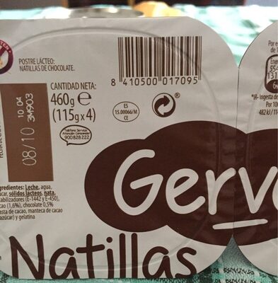 Natillas de chocolate