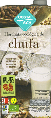 Horchata ecológica de chufa