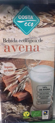 Costa Eco Bebida De Avena Ecológica