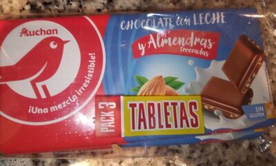 Chocolate con leche y almendras