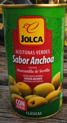 Aceituna manzanilla fina sabor anchoa con hueso