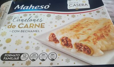 Canelones de carne con bechamel