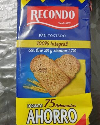 Pan tostado integral
